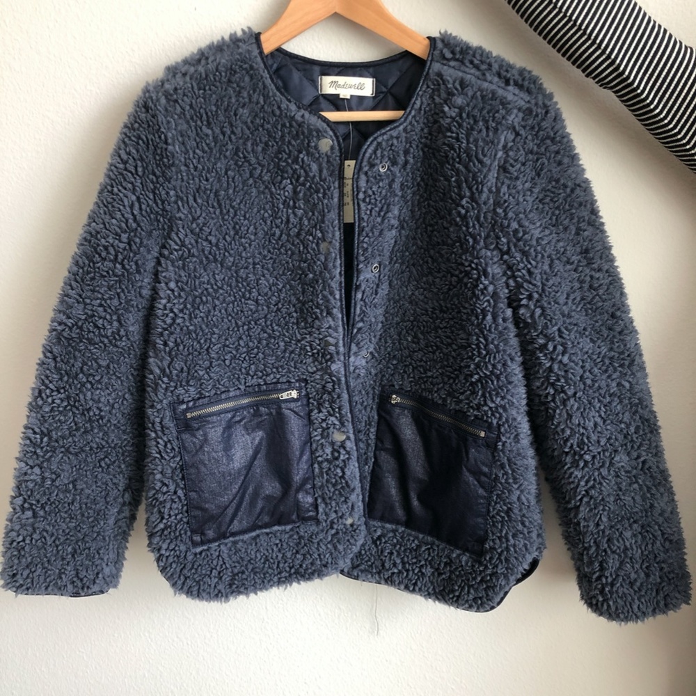 Sherpa Snap Jacket / SUNFADED INDIGO / BRAND NEW